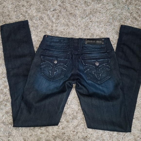 Women’s Rock Revival Jeans Skinny Debbie Size 27 - Picture 7 of 12